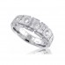 1.75 CT. TW Men's Round And Princess Diamond Wdding Band